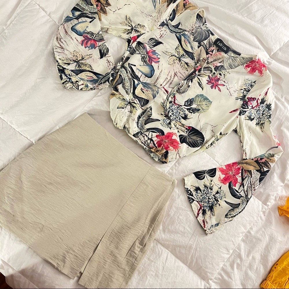 Tan Mini Skirt—New
